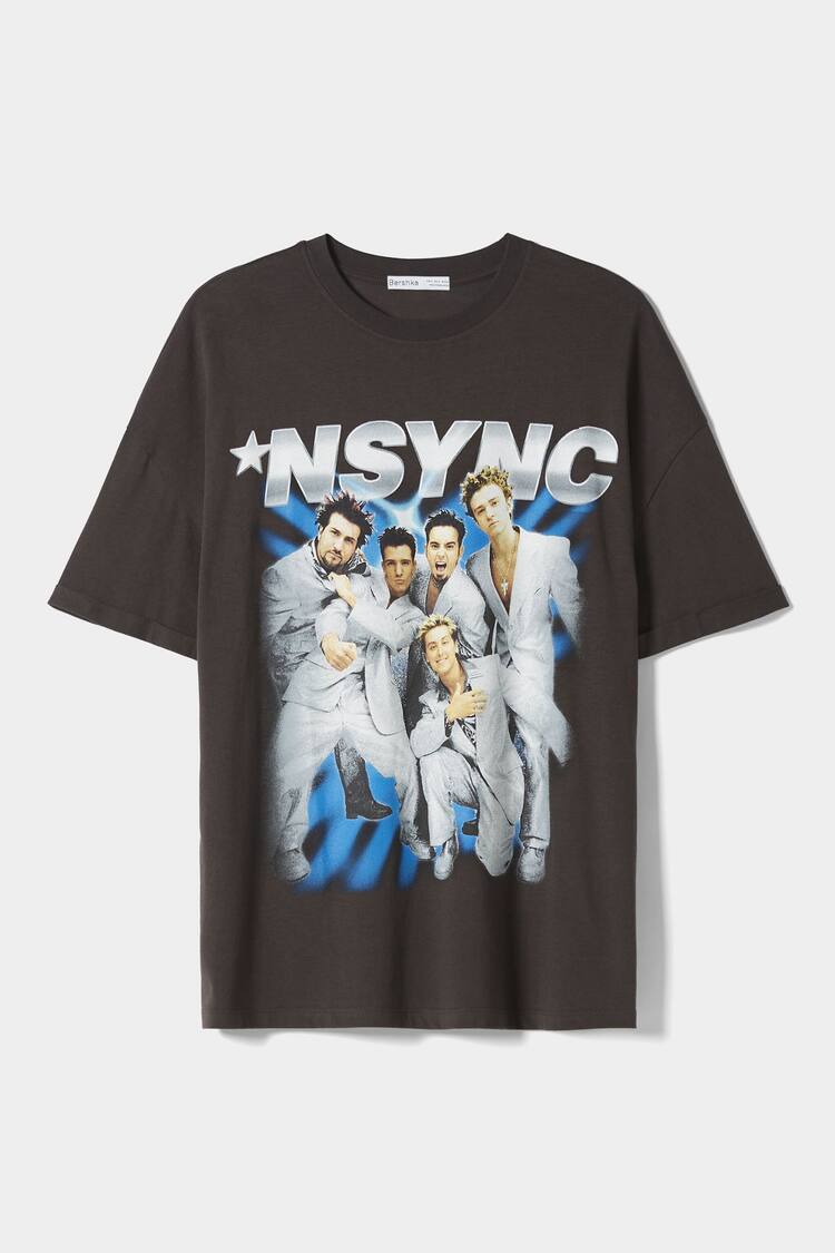 T-shirt manga curta padrão NSYNC