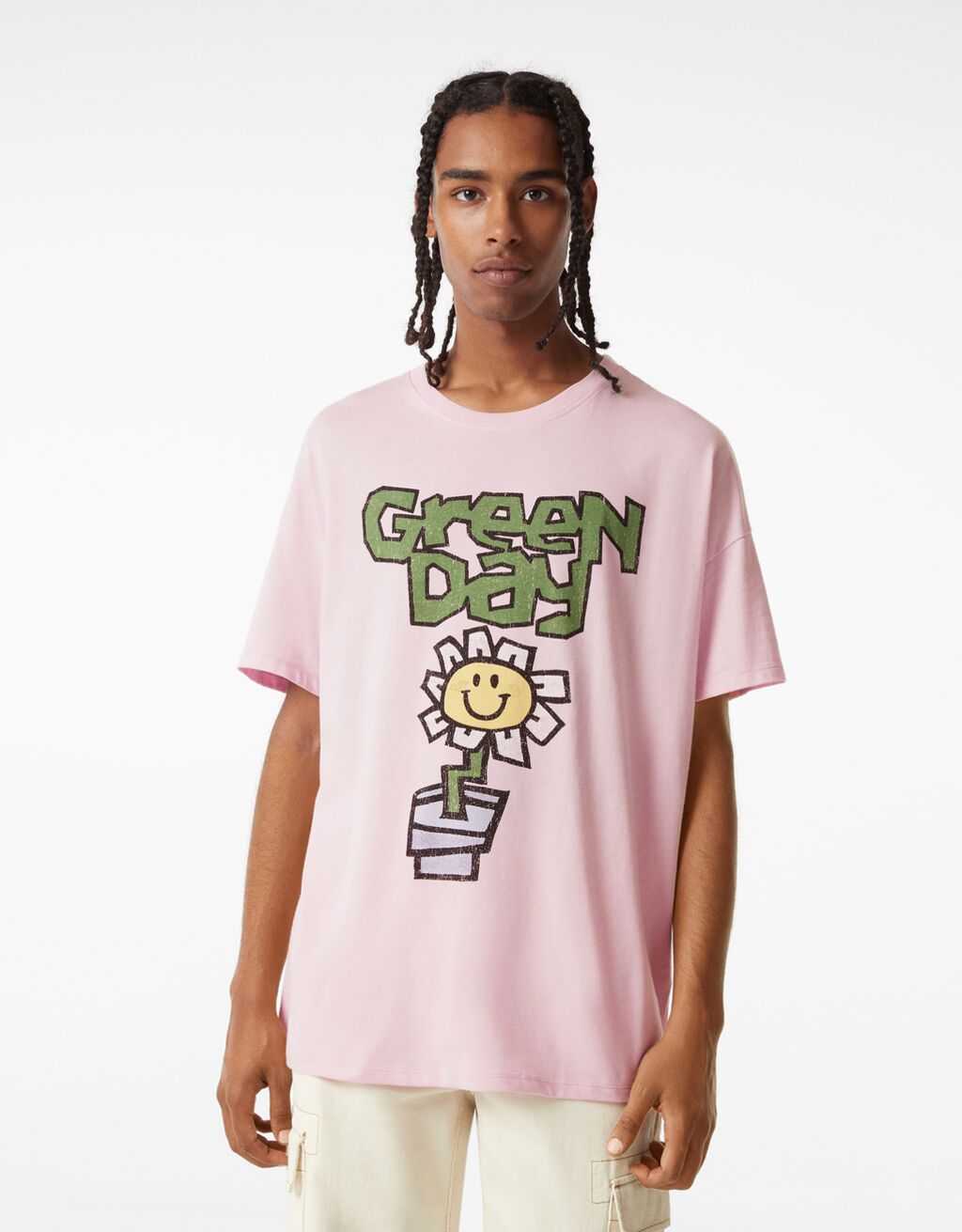 Camiseta manga curta estampado Green Day