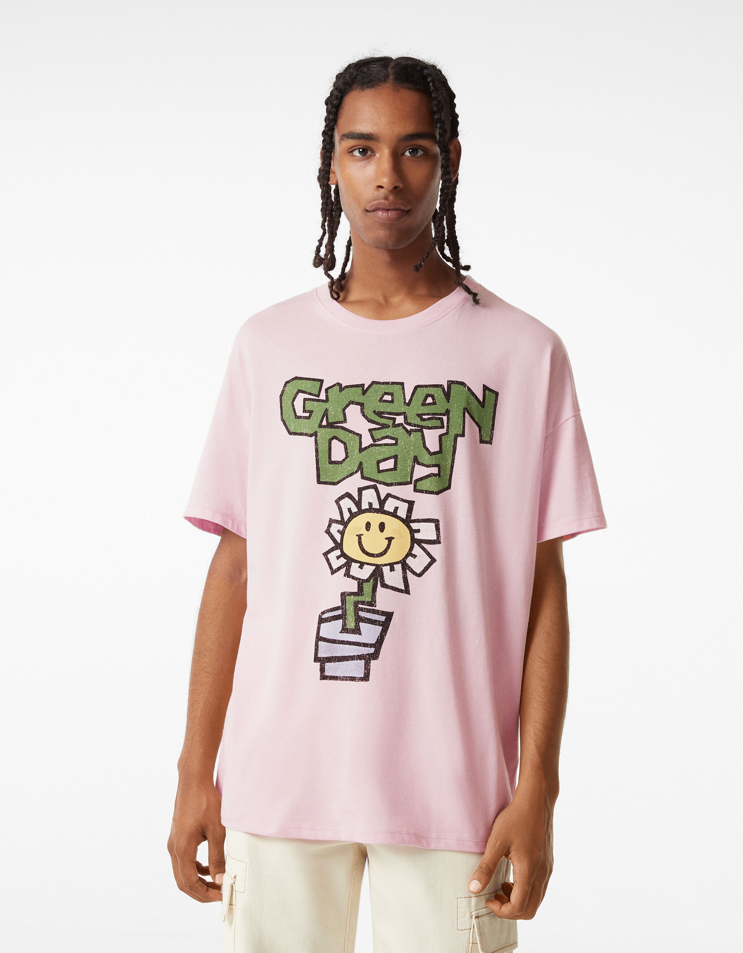 Short sleeve T-shirt with a Green Day