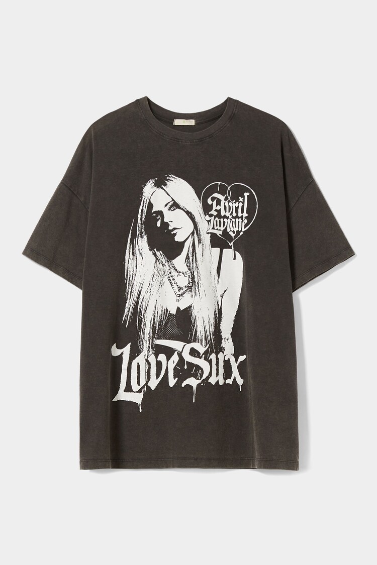 Majica s kratkimi rokavi in potiskom Avril Lavigne