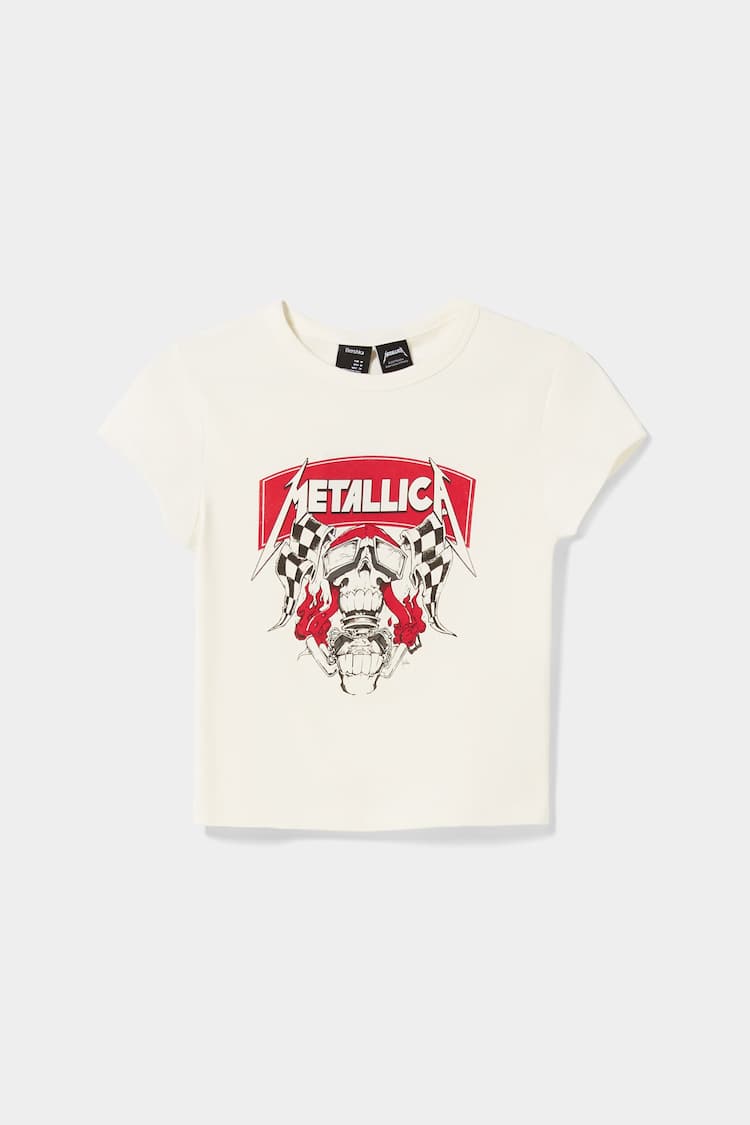 Kaus Metallica lengan pendek
