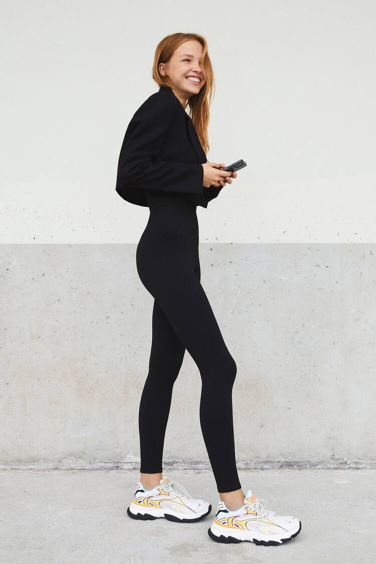 Seamless catsuit jumpsuit with straps