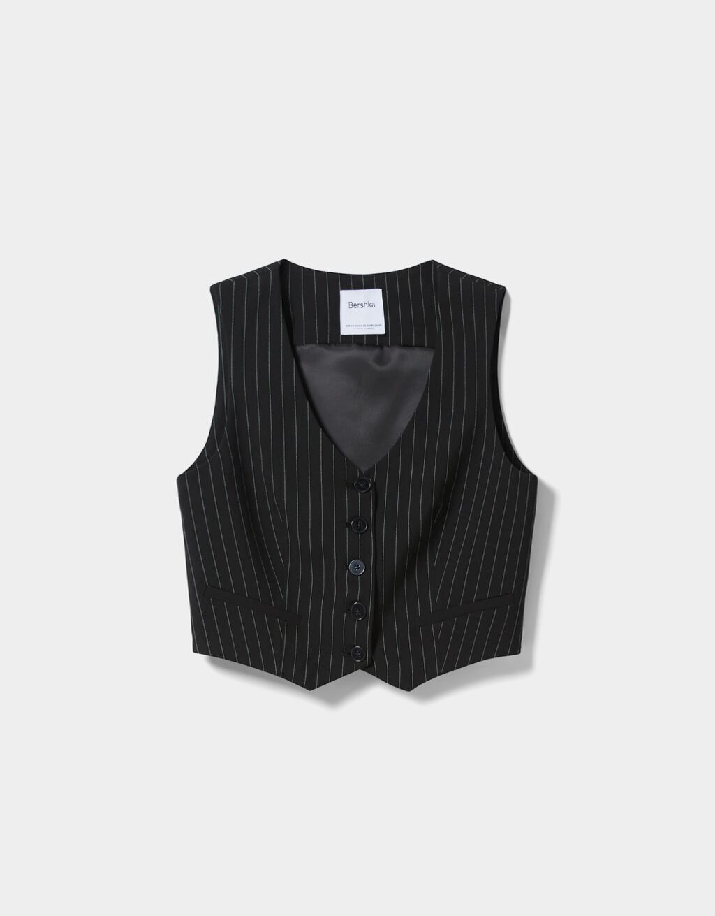 Pinstripe tailored vest