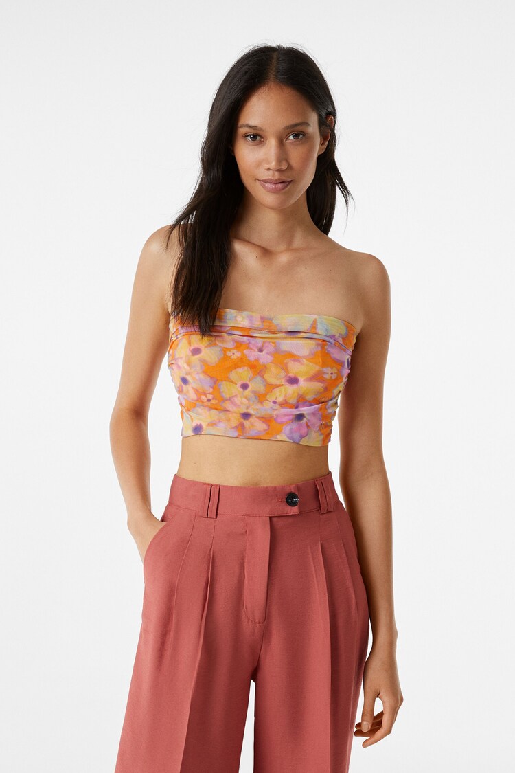 Tulle bandeau top
