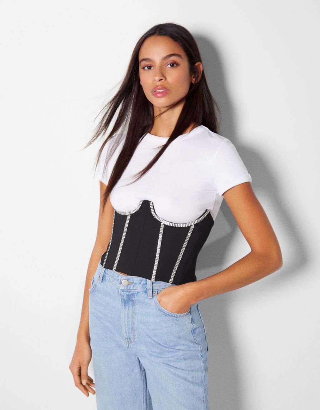 Corset top with detail