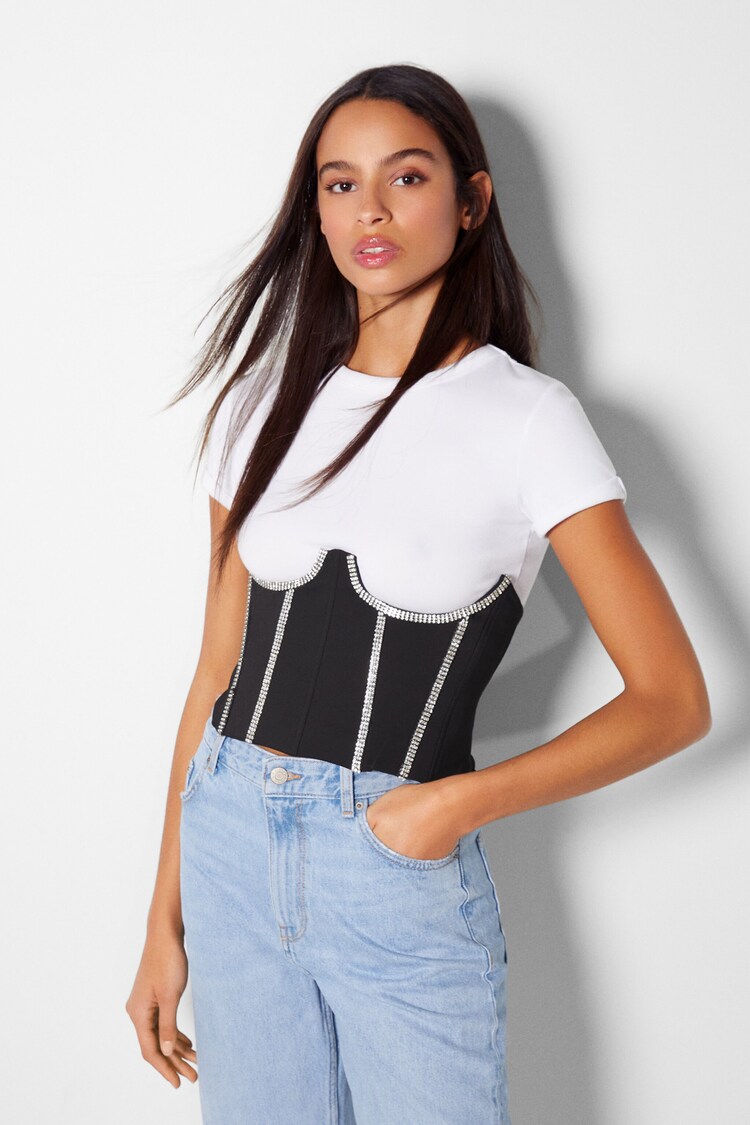 Corset top with detail