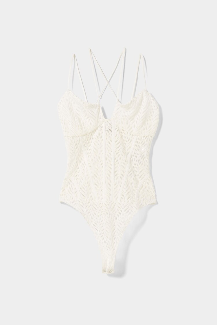 Strappy cut-out bodysuit