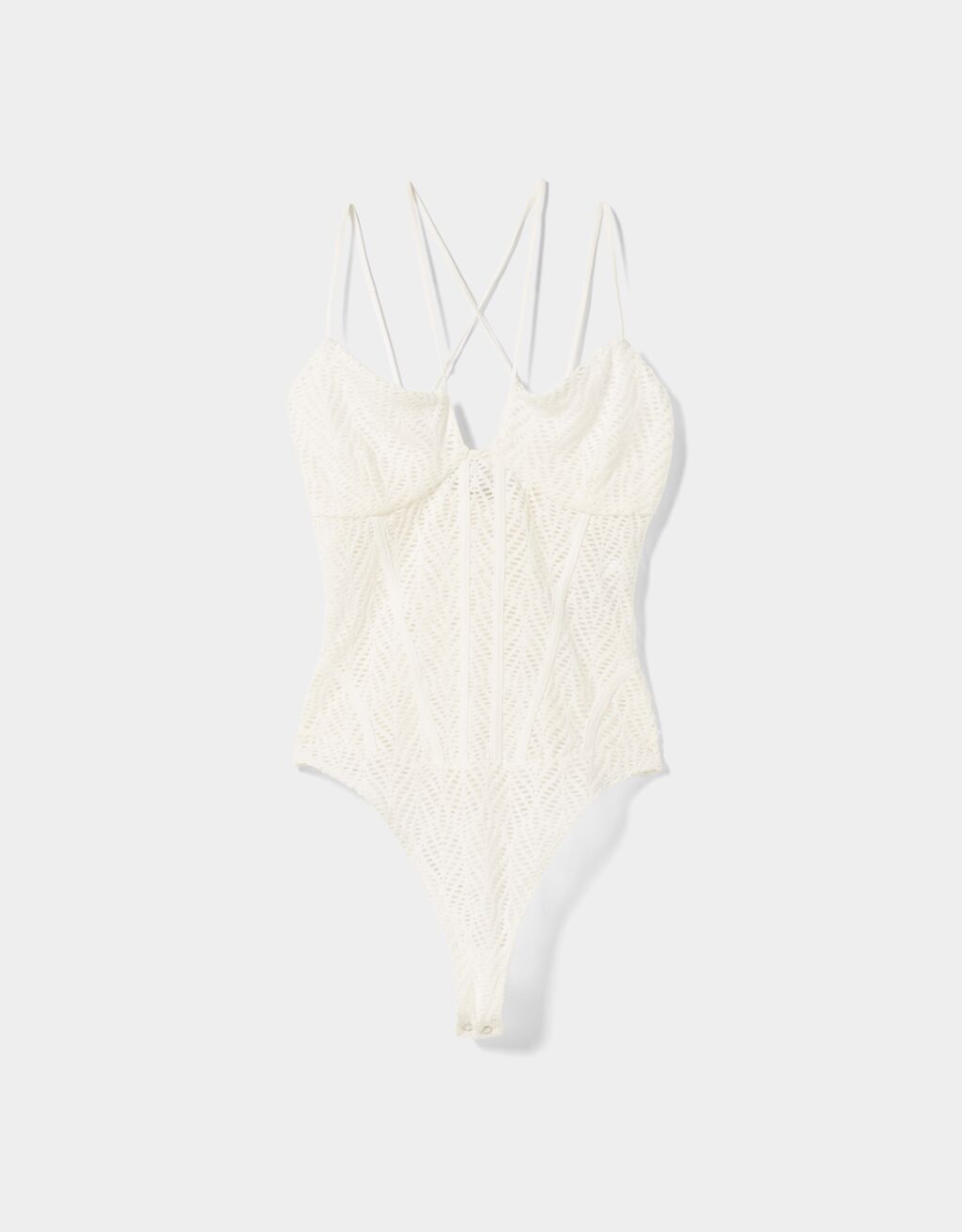 Cut-out bodysuit with straps