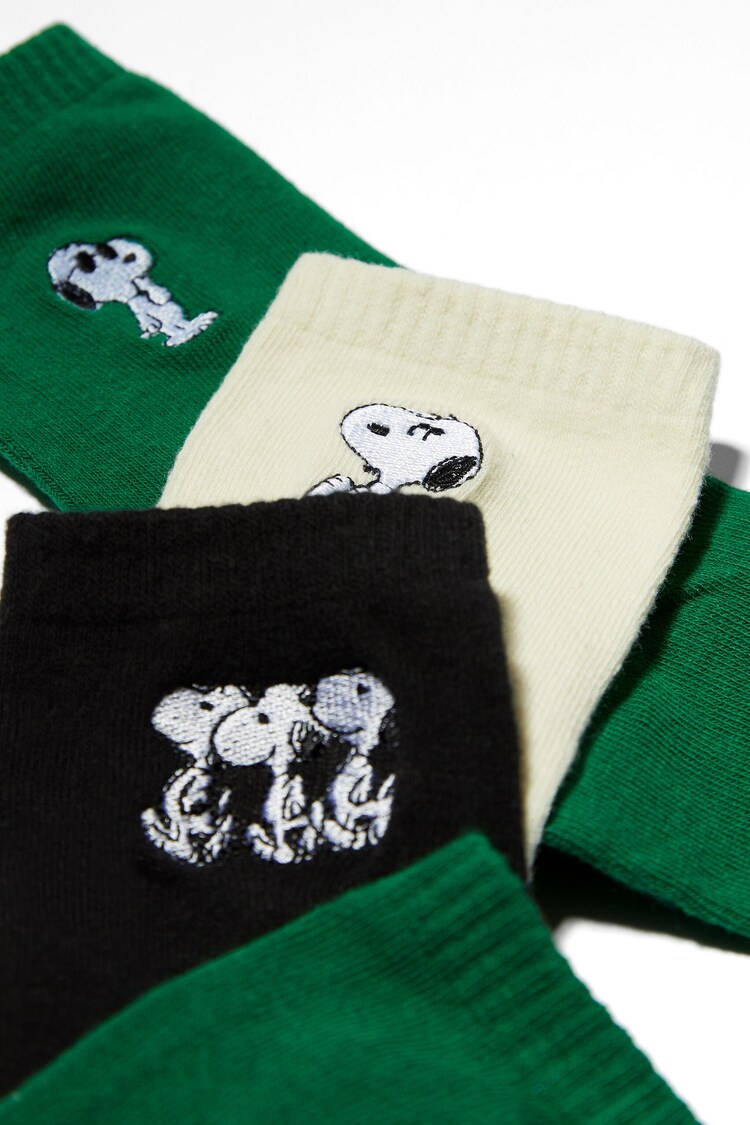 3 porų kojinių su Snoopy rinkinys