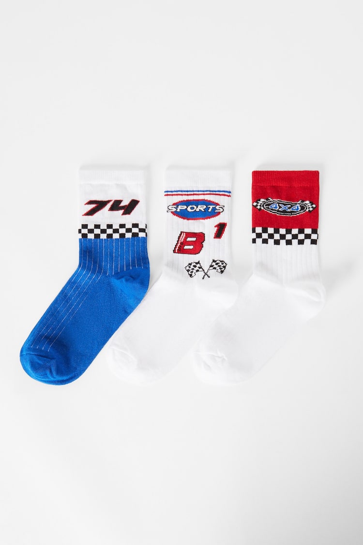 3er-Pack Racing-Socken