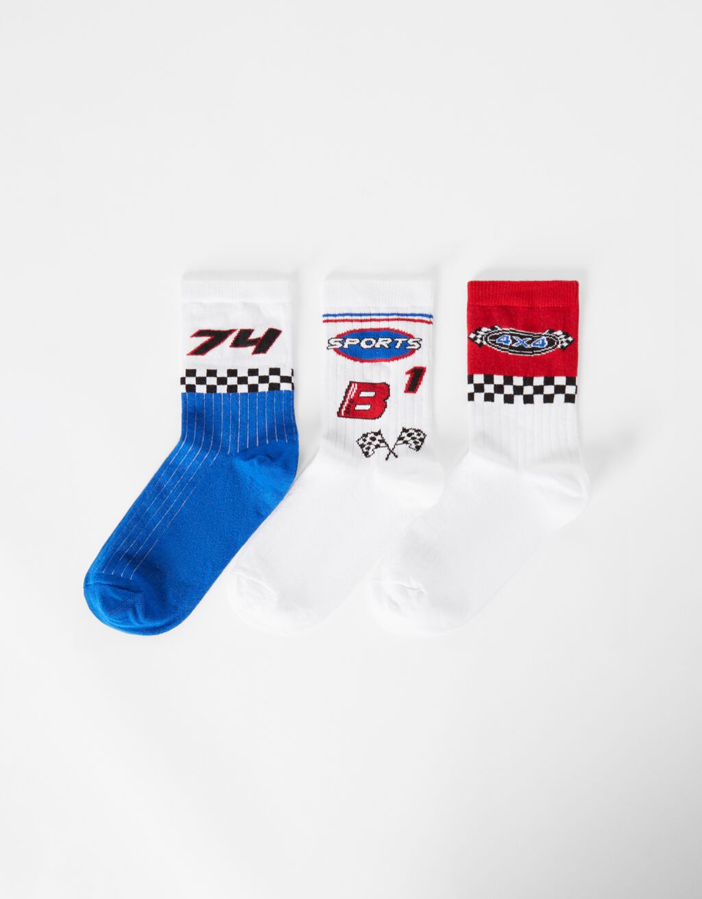Pack 3 chaussettes racing