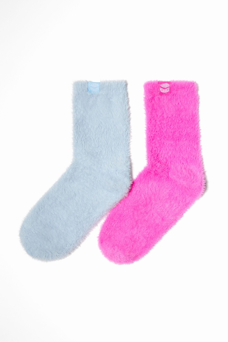 Pack of 2 pairs of textured socks
