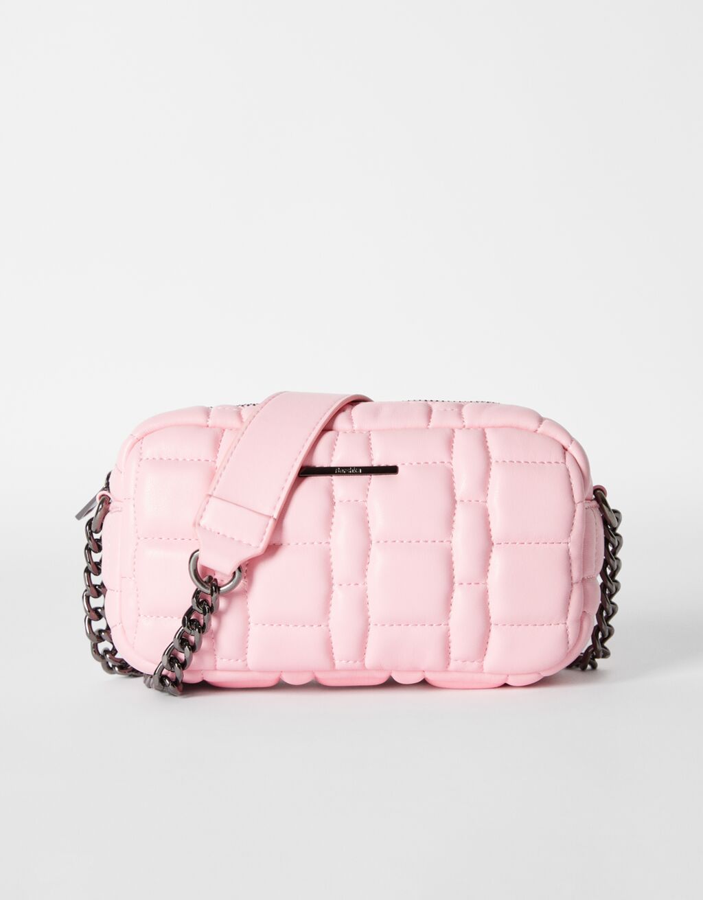 Quilted mini crossbody bag with chain