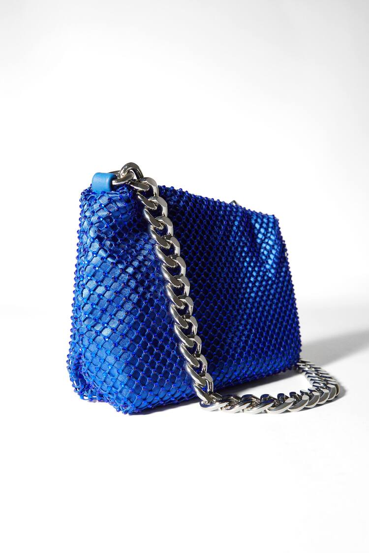 Mesh bag with chain strap