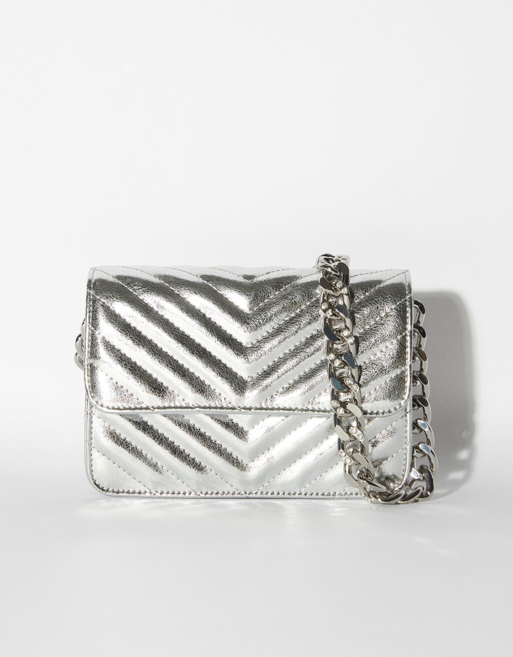 Metallic quilted bag