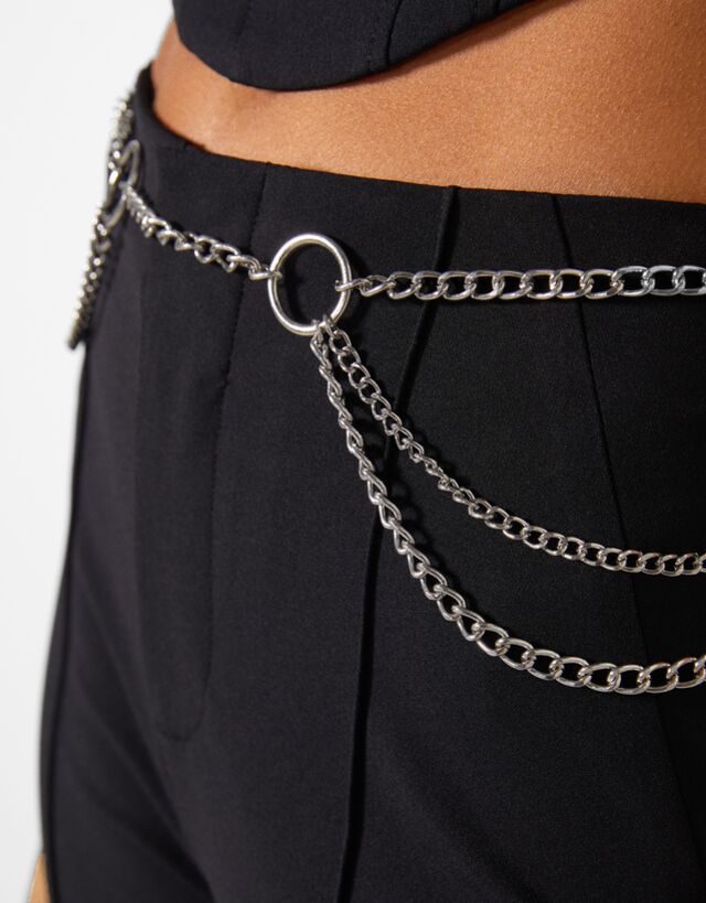 belt with chains and rings