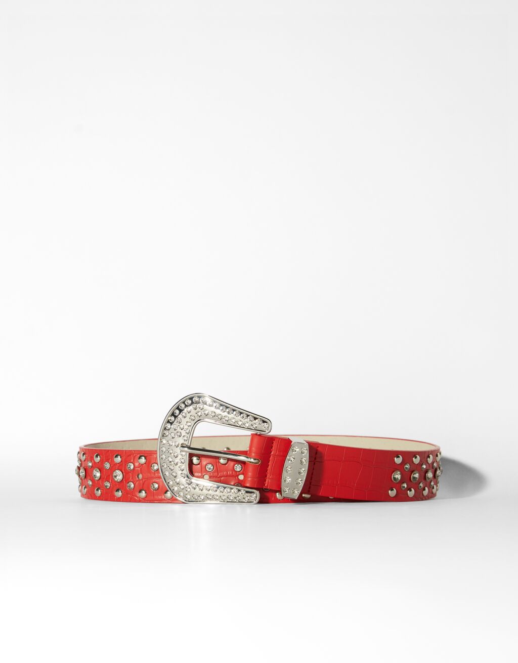 Cowboy belt with bejeweled studs