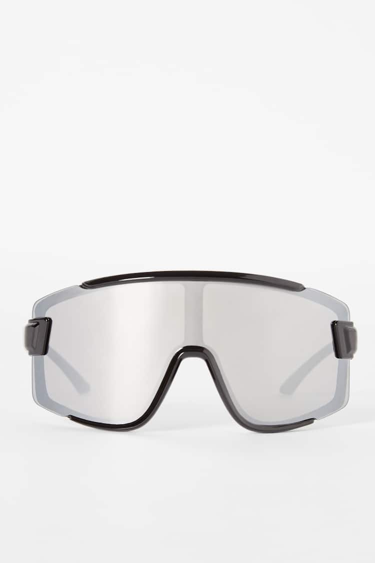 Mirrored ski sunglasses