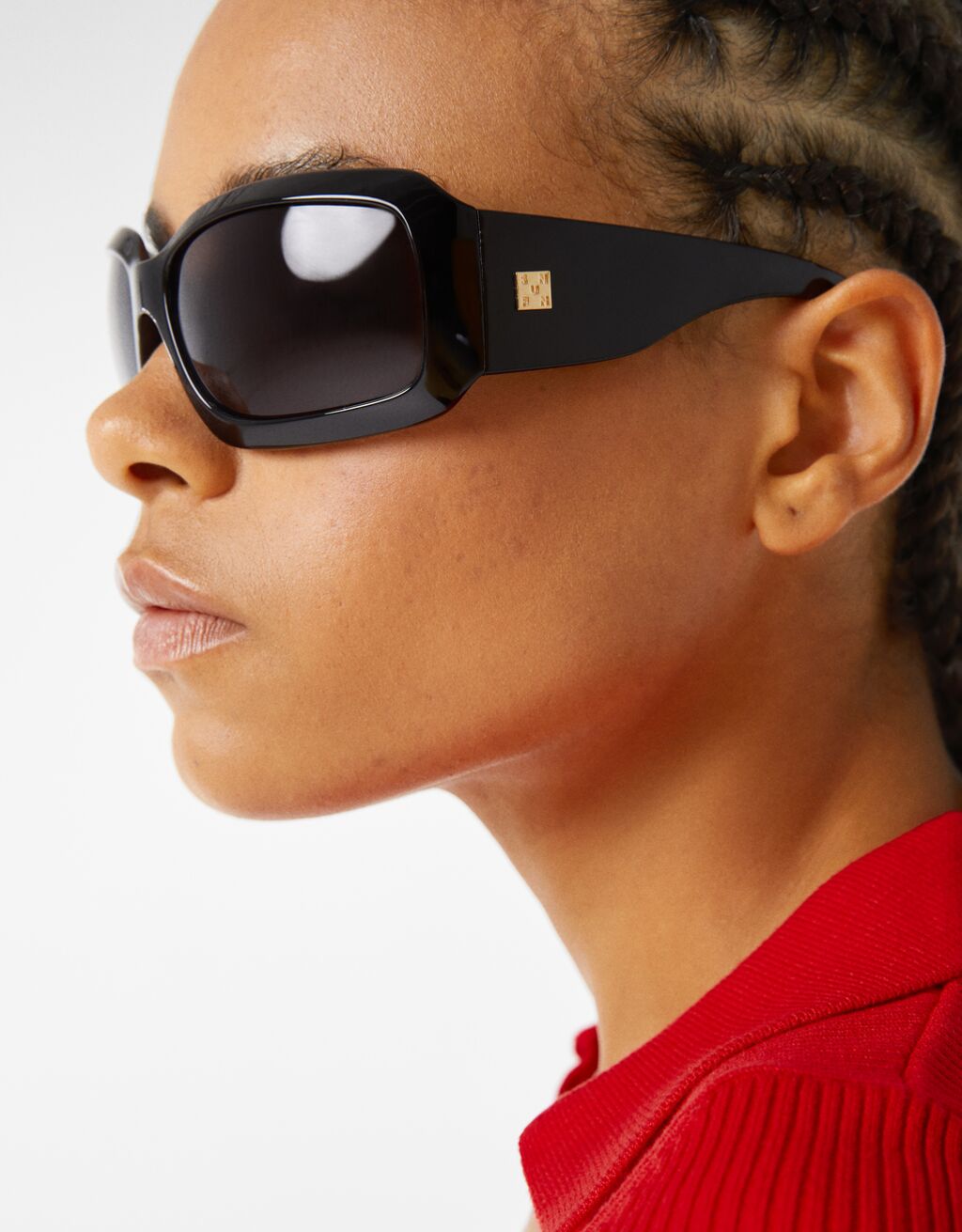 Schwarze Maxi-Sonnenbrille