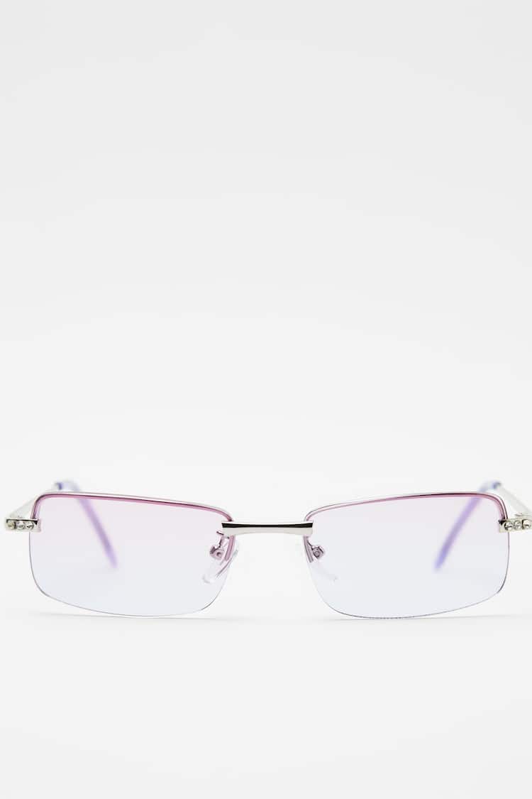 Randlose Sonnenbrille mit Farbverlauf-Gläsern
