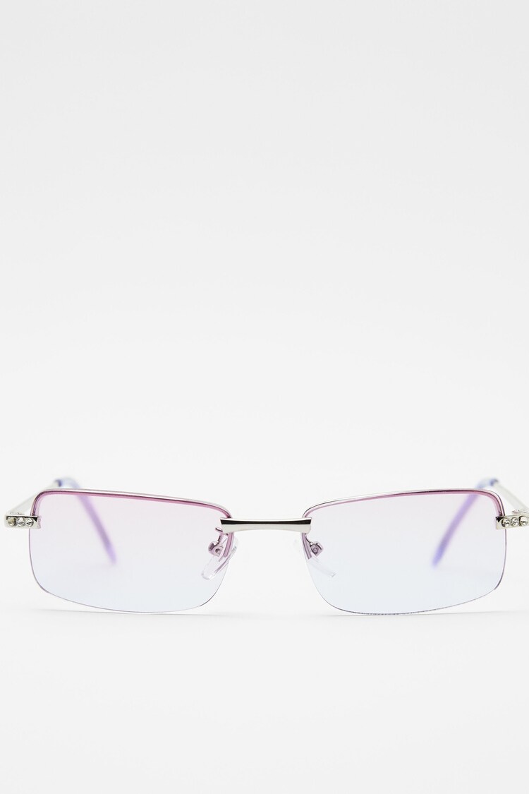 Ombré screen frameless sunglasses