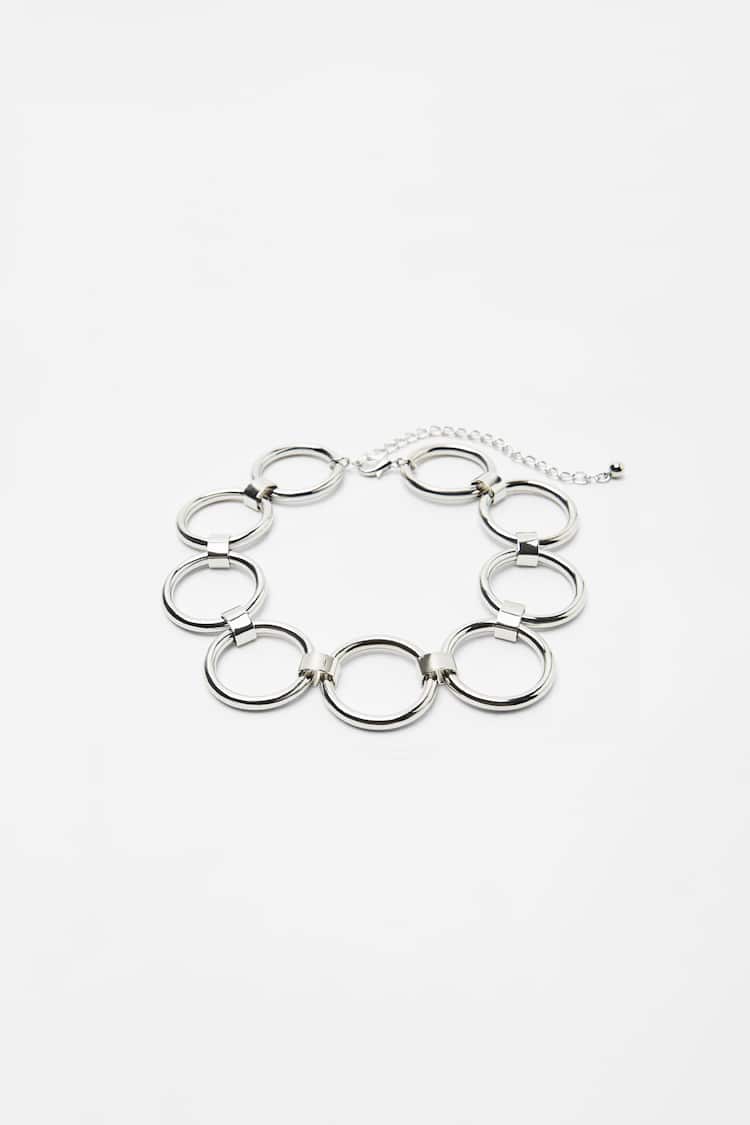 Choker necklace with circles