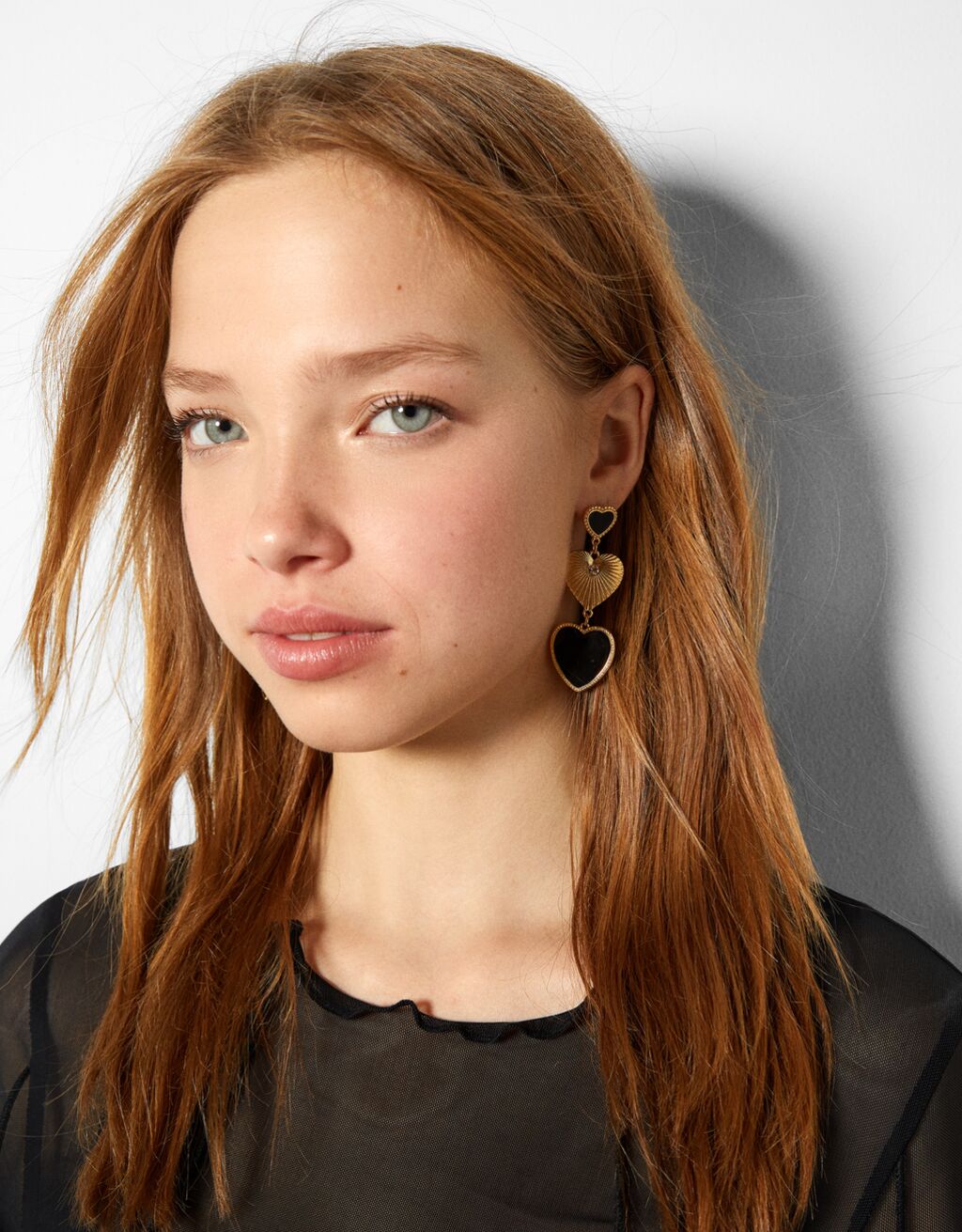 Heart Cascading Earrings Woman Bershka faq-infinity-lifts