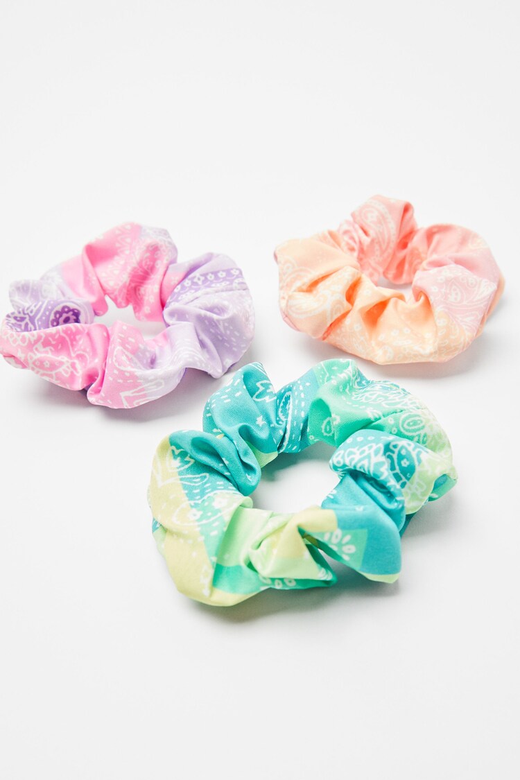 3-pack paisleyscrunchies patchwork