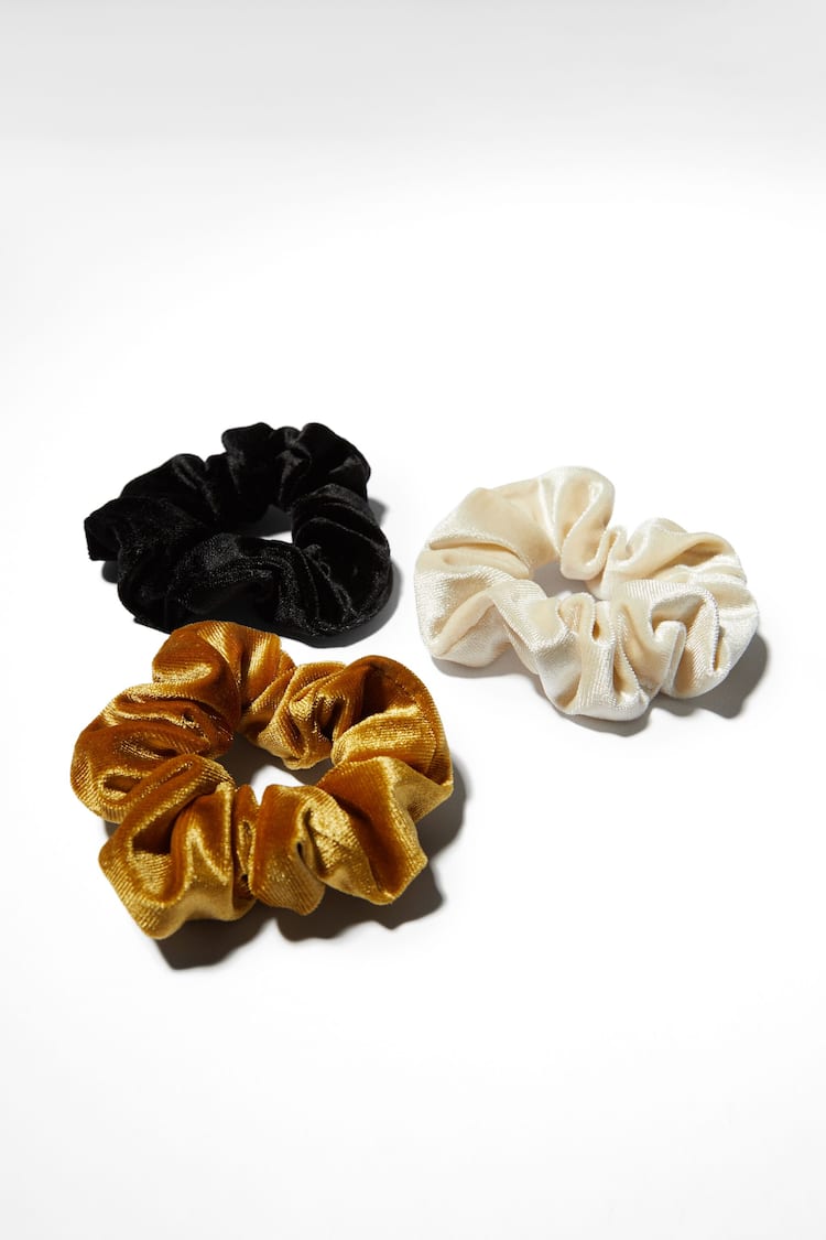 Set of 3 velvet scrunchies