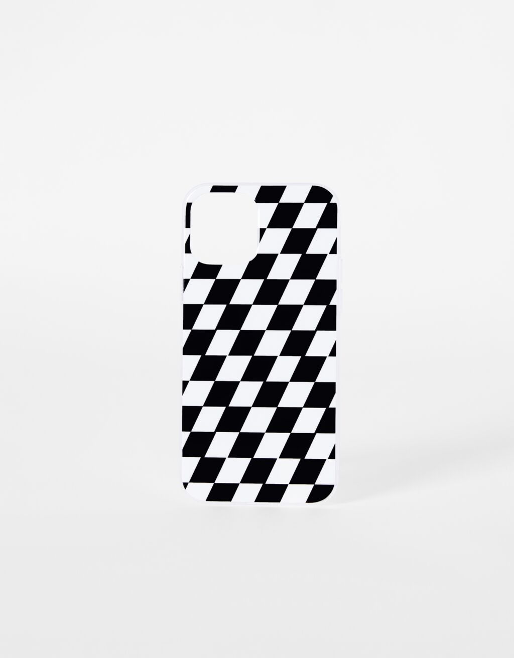 Chequered print case