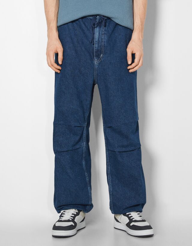 HERREN Jeans Basisch Rabatt 71 % Schwarz M Bershka Jogging jeans 