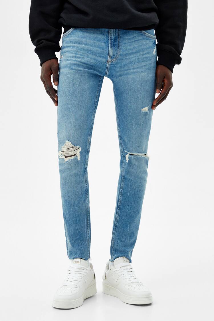 Jeans super skinny rotos