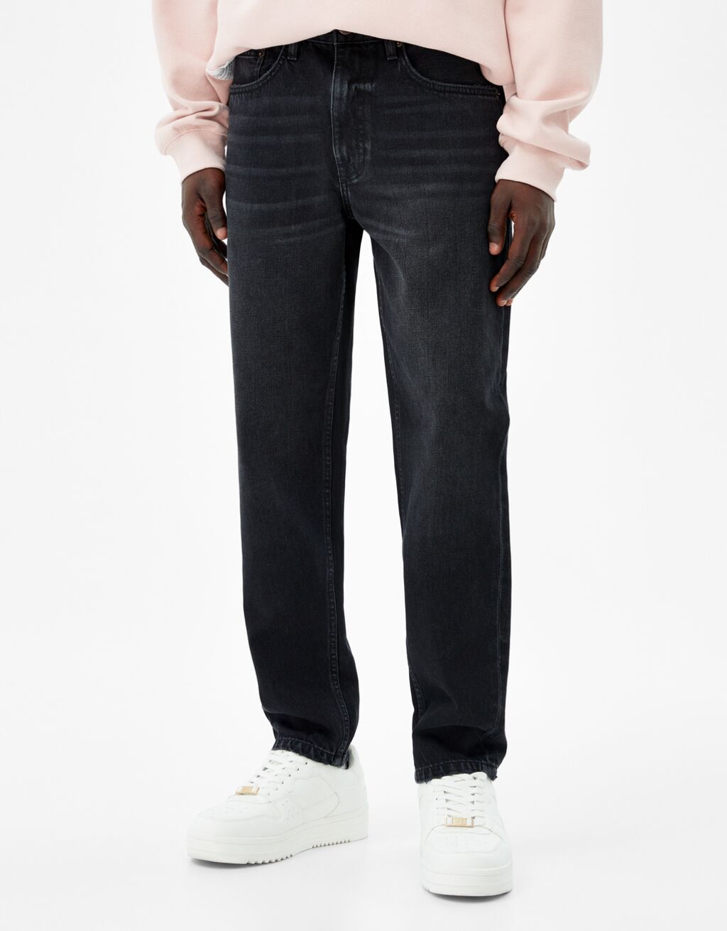 Straight Fit Jeans mit Vintage Waschung
