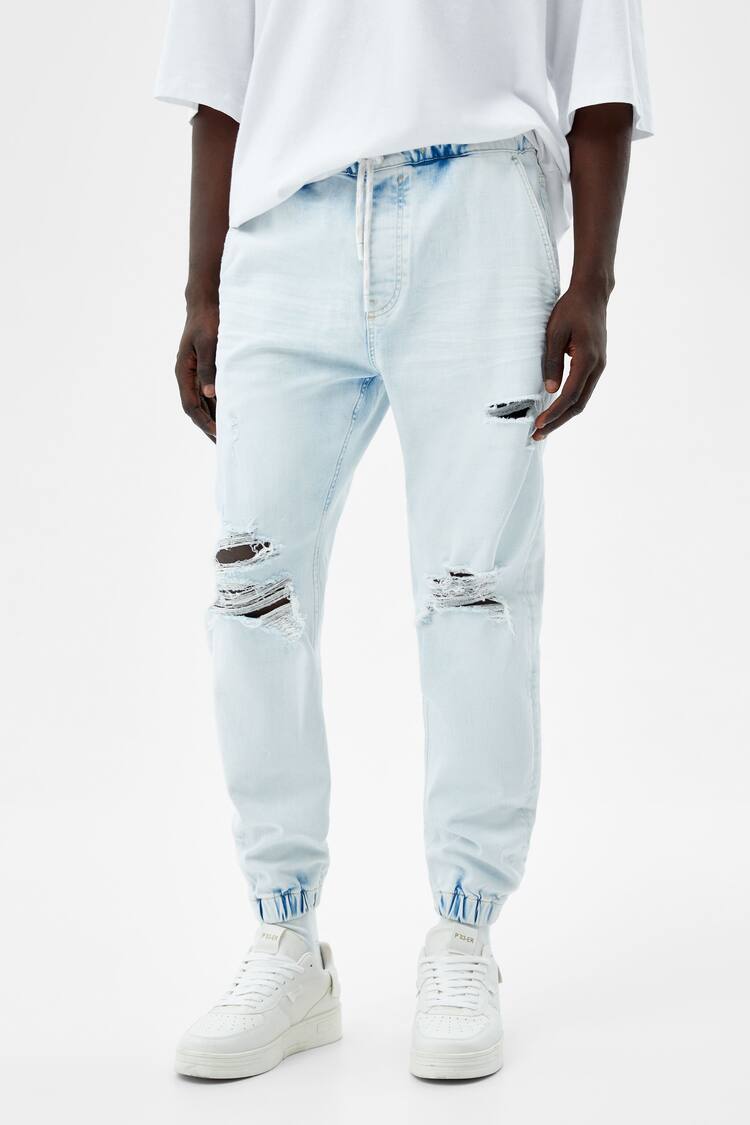 Ripped jogger jeans