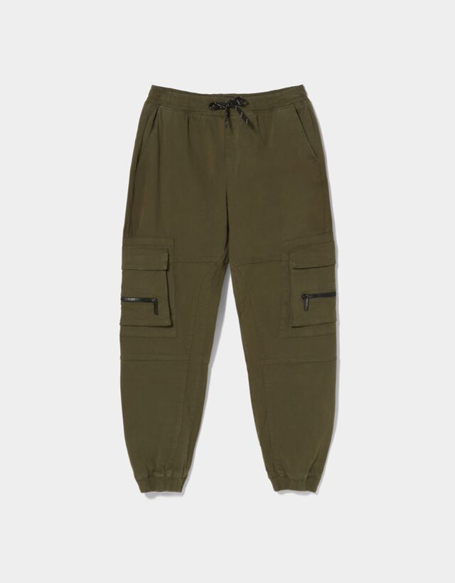 bershka cargo joggers