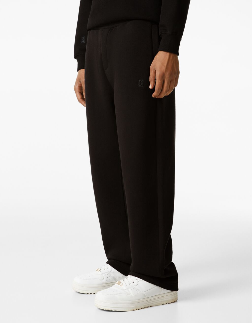 Standard wide-leg plush trousers