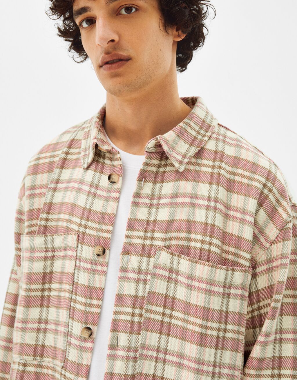 surchemise homme rose