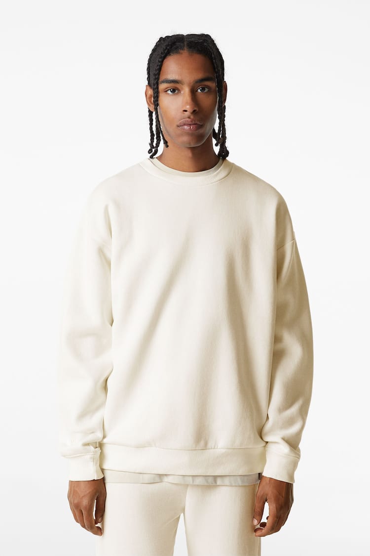 Sweat oversize col rond
