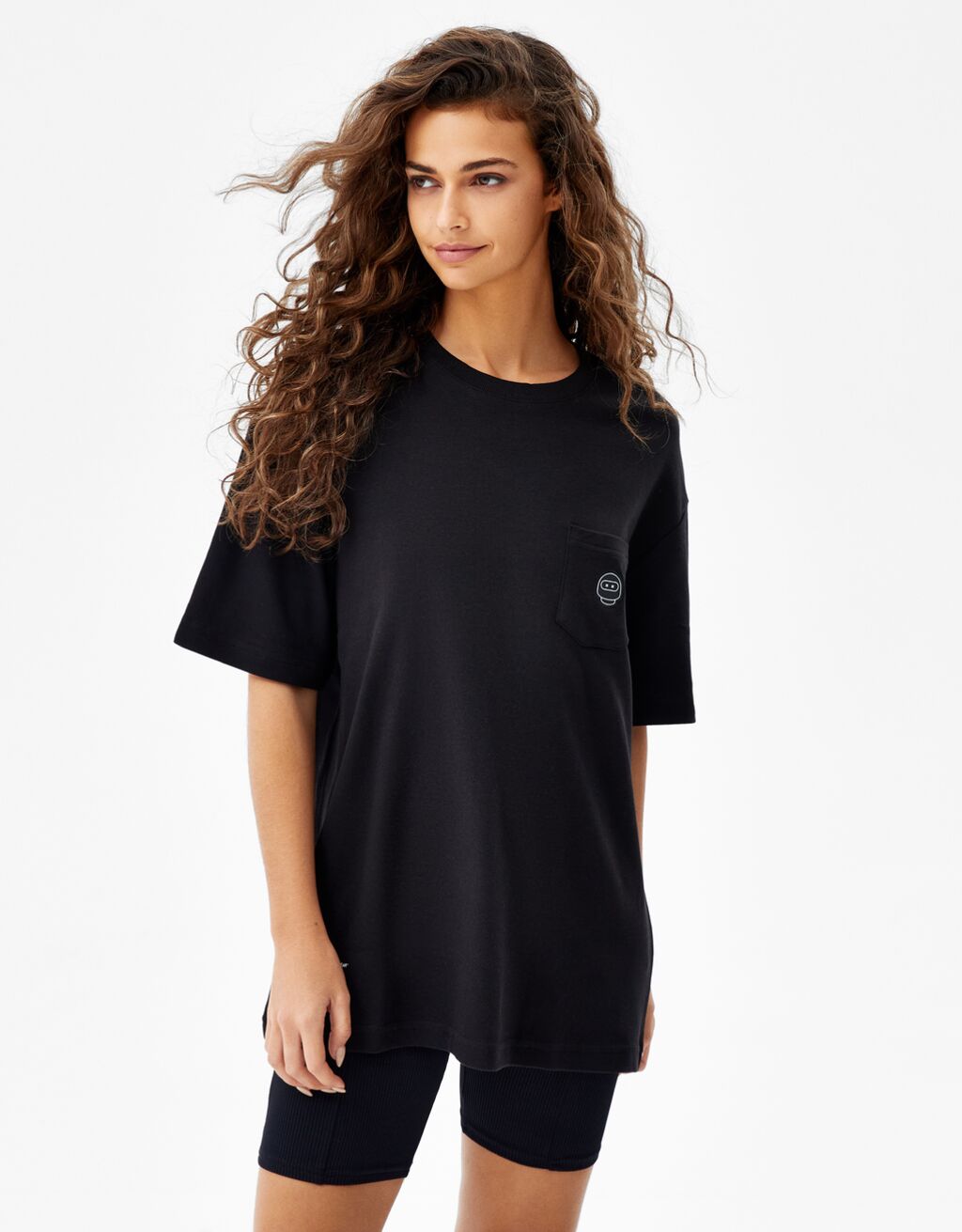T-shirt boxy manches courtes