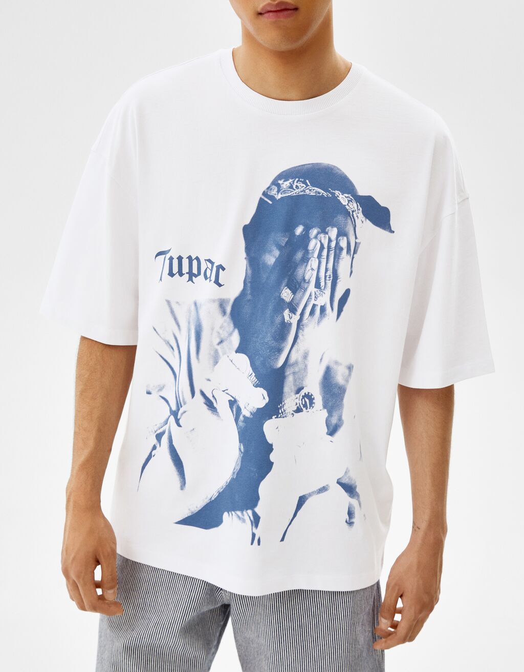bershka t shirt tupac