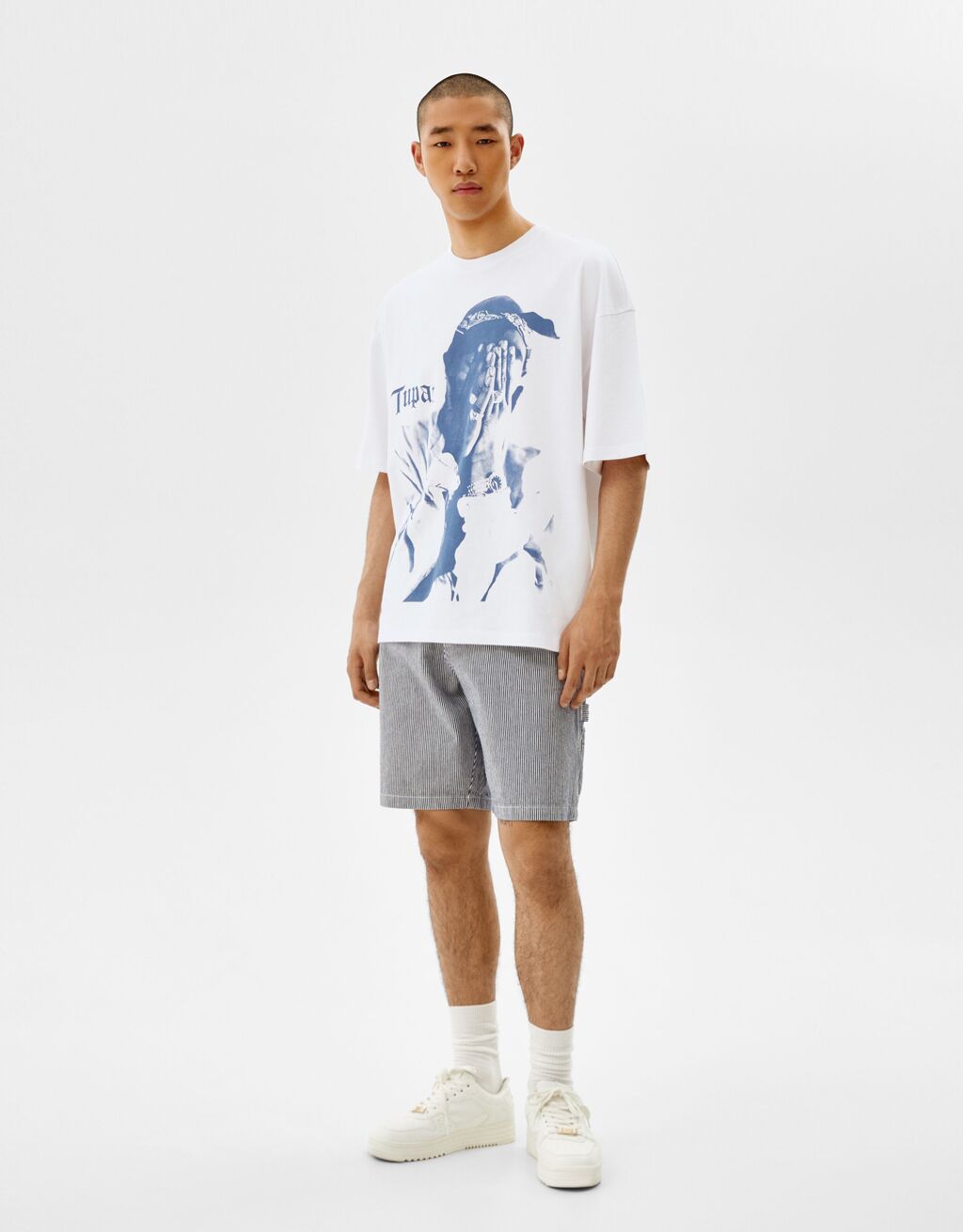 bershka t shirt tupac