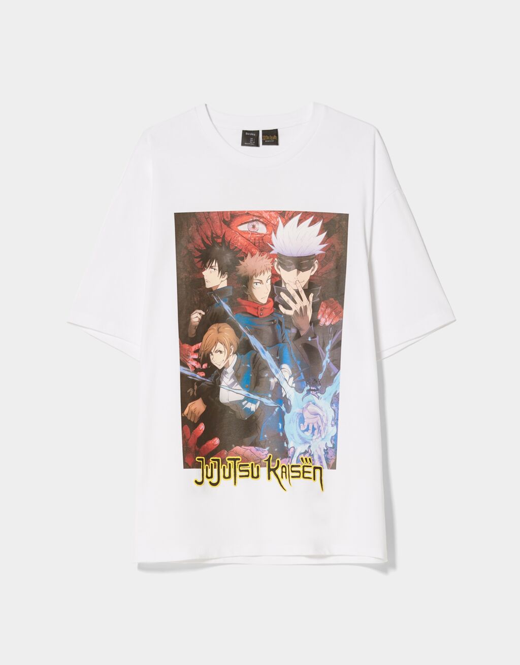 Camiseta manga corta oversize boxy fit print Jujutsu