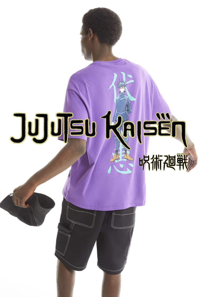 Oversize-T-Shirt im Boxy-Fit mit Jujutsu-Print