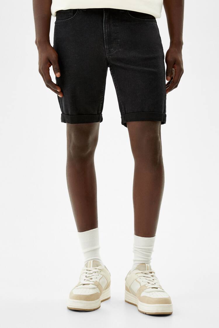 Denim Bermuda shorts