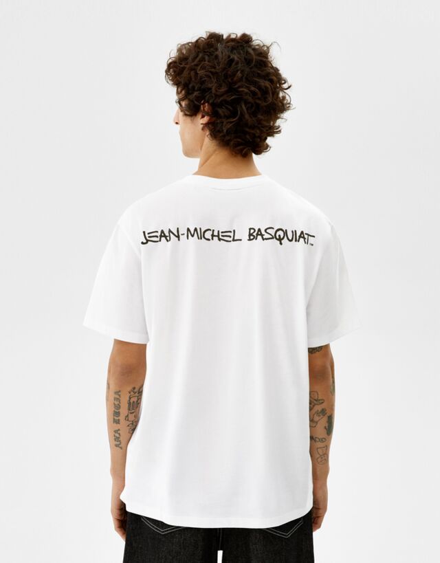 manga fit print Jean-Michel Basquiat - Camisetas - Hombre | Bershka