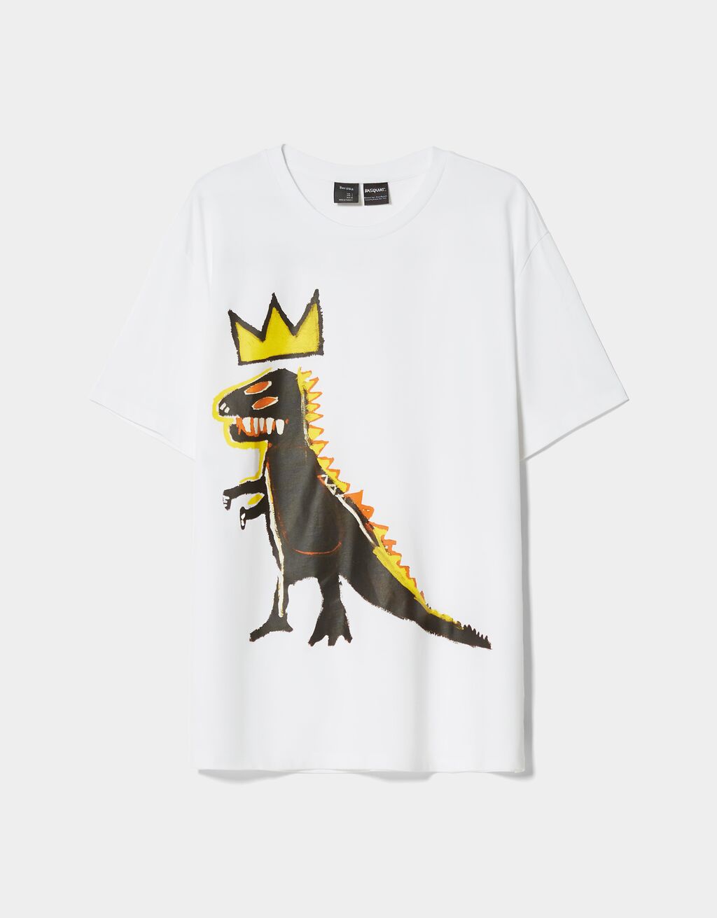 Regular fit short sleeve T-shirt with a Jean-Michel Basquiat print