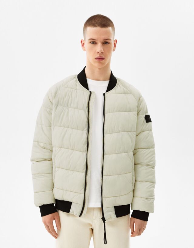 puffer bomber jacket mens