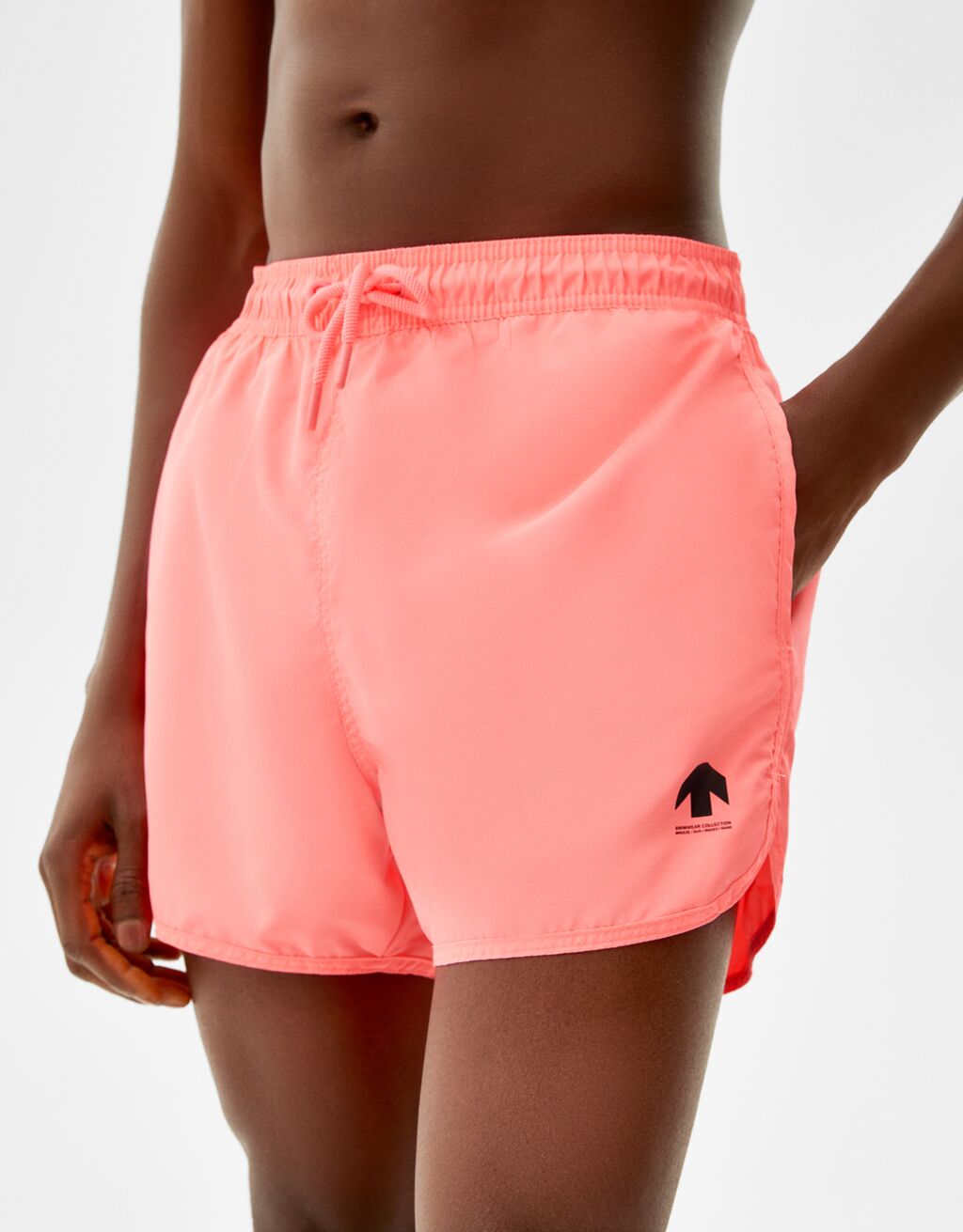Basic plain swimming trunks Man Bershka