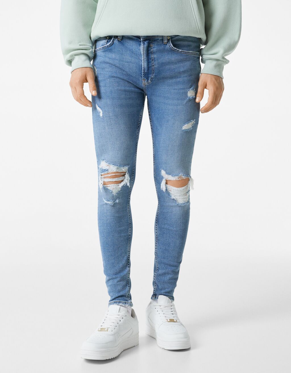 Superskinny jeans met scheuren