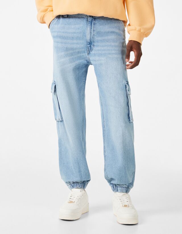 Jeans cargo Jeans - Hombre Bershka